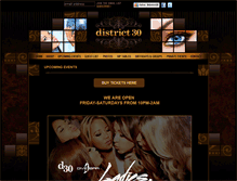 Tablet Screenshot of district30sacramento.com